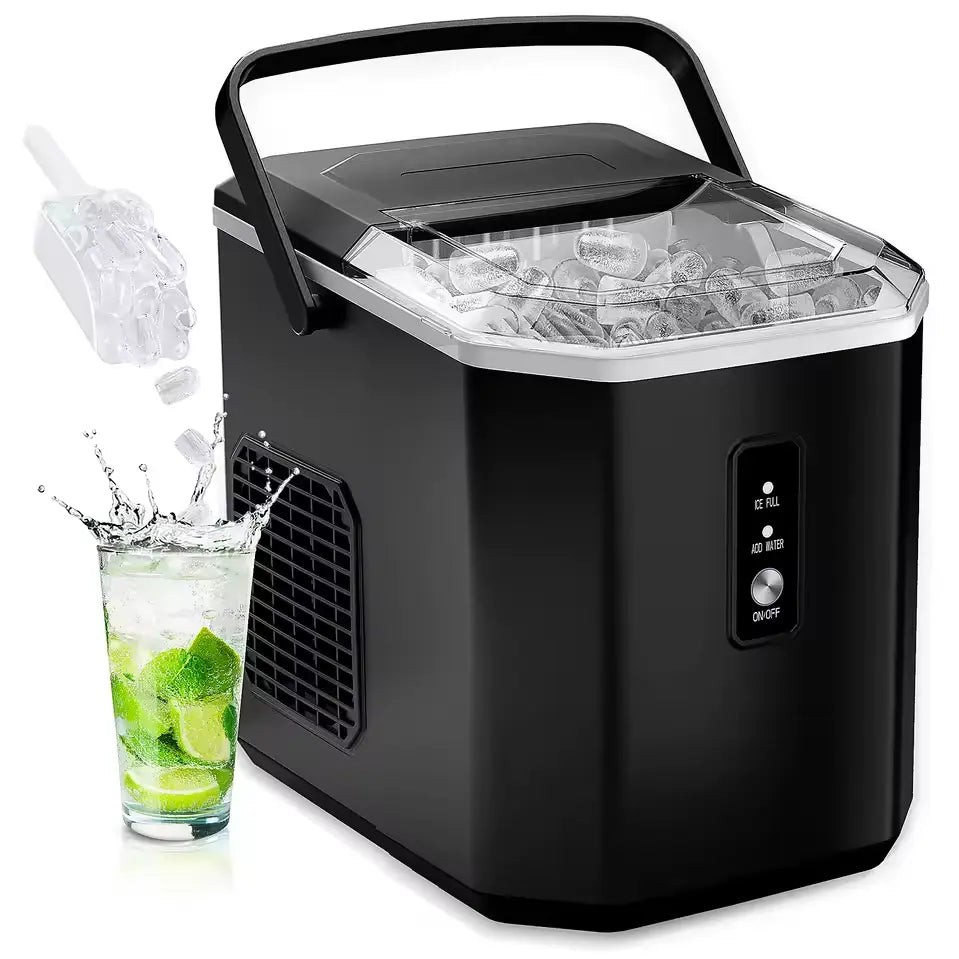 Portable Ice Maker 26lbs/Day - Fast 9 Cubes in 6 Mins