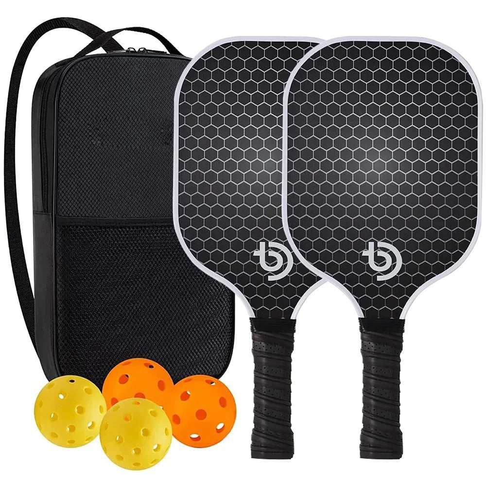 Pickleball Paddles Set - Graphite Carbon Fiber USAPA Approved