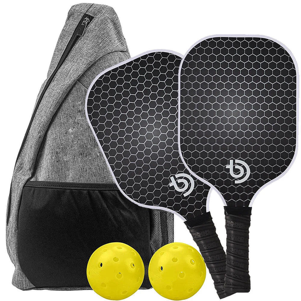 Pickleball Paddles Set - Graphite Carbon Fiber USAPA Approved