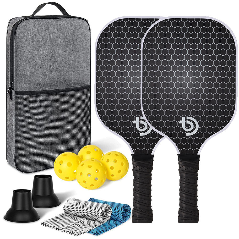 Pickleball Paddles Set - Graphite Carbon Fiber USAPA Approved
