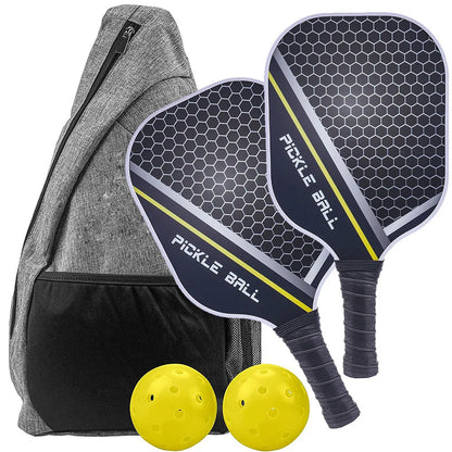 Pickleball Paddles Set - Graphite Carbon Fiber USAPA Approved