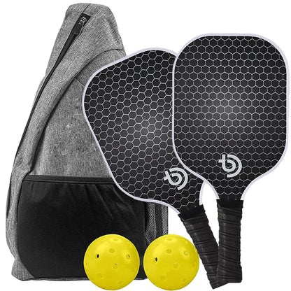 Pickleball Paddles Set - Graphite Carbon Fiber USAPA Approved